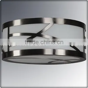 UL CUL Listed High Quantity Energy Saving Brushed Nickel Hotel Ceiling Light Or Glass Bathroom Ceiling Fixture C20077 thumbnail-1
