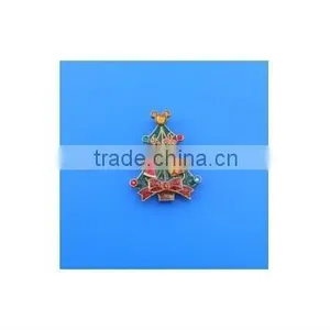 Christmas LED Badge, Flash Light Badge, Soft Enamel Lapel Pin thumbnail-1