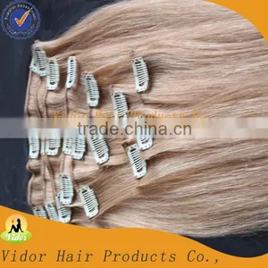 100% Virgin Remy Brazilan Hair Clip In100% Human Clip Hair Extensions thumbnail-1