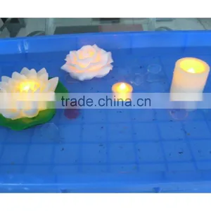 4x8 Inch Yellow Flickering Big Pillar Outdoor Battery Led Candle thumbnail-5
