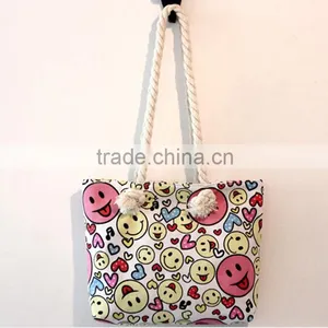2016 Cotton Canvas Waterproof Canvas Beach Bag thumbnail-4