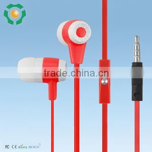 Flat Cable Earphone Manufacturer/supplier/exporter, Stereo Earbuds With Mic for Mobile Phones thumbnail-5