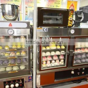 Quickly Commercial Bun/Steamed Cake Stainless Steel Industrial Glass Hot Food Warmer Display Showcase thumbnail-4