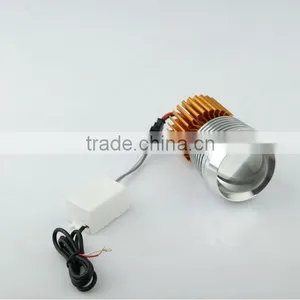 Auto Parts 10w Led Motorcycle Headlight Driving /flashlight With Blue Silver Housing thumbnail-5