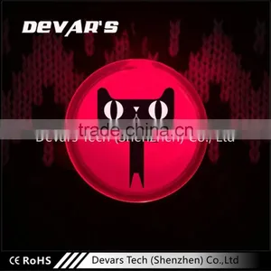 Wholesale Cheap Custom Logo Programmable Round Led Name Badge Supplier's Choice thumbnail-1
