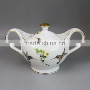 Coffee Accessories Hummingbird Ceramic Urn, Jar, Bin thumbnail-1