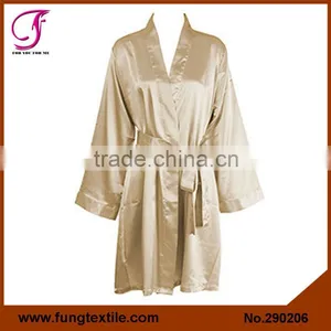290206 New Style Short Plain Silk Satin Robe Mariage thumbnail-1