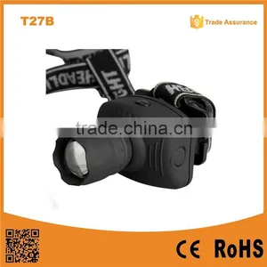 T27B AAA Battery Support Plastic Zoomable Led Headlight thumbnail-1