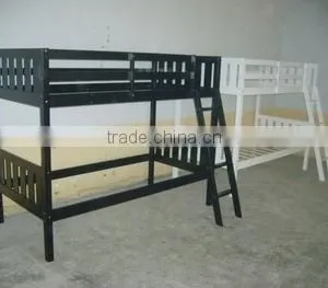 White Toddler Wood Bunk Bed for Adults thumbnail-6