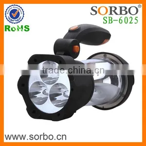 Outdoor USB 4 In 1 Rechargeable LED Spotlight Crank Camping Lantern With Mobile Charge thumbnail-3