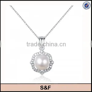 2015 New Design Freshwater Pearl Jewelry Set Jewelry in Silver thumbnail-2