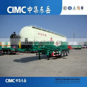 CIMC Low Price 3 Axles Bulk Cement Silo Tankers Semi Trailers / Bulk Cement Truck Trailer for Sale thumbnail-1