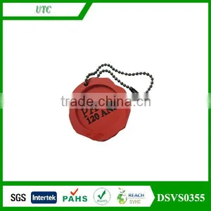 Soft PVC Keychain With Ball Chain Eco-friendly Material Rubber Keychain thumbnail-1