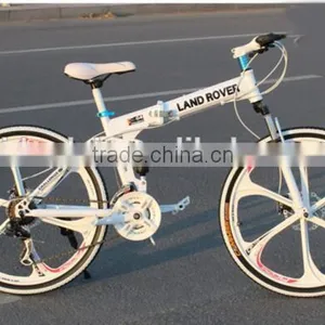 26-inch Shock Absorbing Folding Mountain Bike 21 Speed Disc Brakes Mountain Bike thumbnail-1