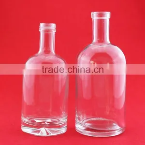 Wholesale 750ml Wine Bottles Decal Glass Spirit Bottle Hith Thin Frosted Liquor Bottles thumbnail-5