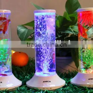 Voice Control LED Pretty Fish Tank Wireless Bluetooth Speaker With Radio thumbnail-4