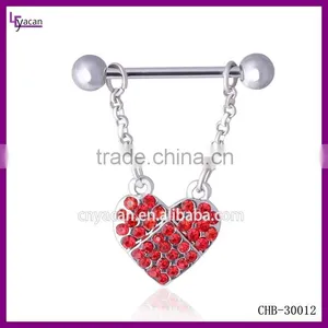 Wholesale 3 Colors Body Piercing Adjustable Nipple Ring thumbnail-1