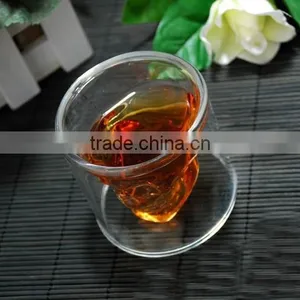 Skull Glass Cup/ Handmade Glass Cup/ Square Glass Cup thumbnail-4