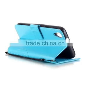 RF Manufacturer Wholesale Book Card Holders Stand Wallet Flip Leather Back Cover for HTC One V Mobile Phone Case thumbnail-4