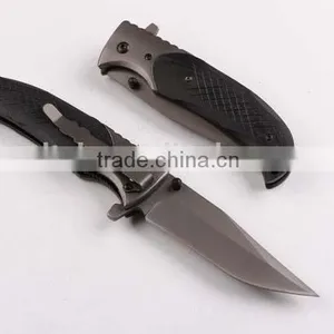 OEM Black G10 Handle 440 Folding Camping Knife thumbnail-2