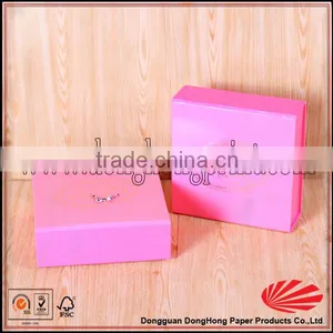 Fancy Pink Custom Foldable Paper Shoe Box thumbnail-1