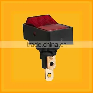 On-off Miniature Lighted Rocker Switch,6A 250V/10A 125V Red 6pin On-off Rocker Switch thumbnail-3