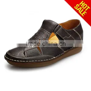 2015 Italian Handmade Men Leather Sandals thumbnail-1