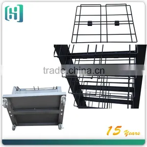 Metal Wholesale Floor Ceramic Tiles Glass Price Display Stand HSX-S0029 thumbnail-5