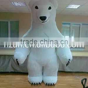 Inflatable White Bear Costume/ Inflatable Cartoon Mascot Costumes thumbnail-1
