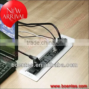 Rotatable Desktop Socket With 3 Duplex Outlets / Eectric Dektop Socket thumbnail-1