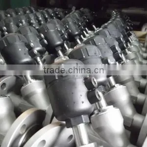 2 Way Full Stainless Steel Angle Seat Valve With Pneumatic Actuator thumbnail-5