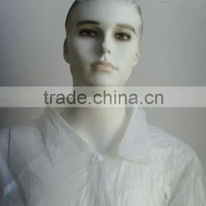 Disposable Plastic PE Visit Coat Raincoat thumbnail-1