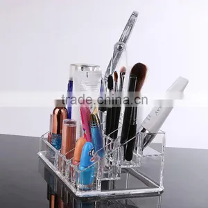 Lucite Cosmetic Storage Acrylic Organizer With Two-sided Mirror thumbnail-3