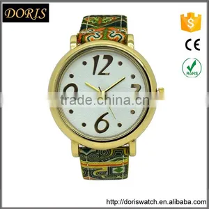 2016 Leather Band Japan Movement Wan Hand Watch thumbnail-1