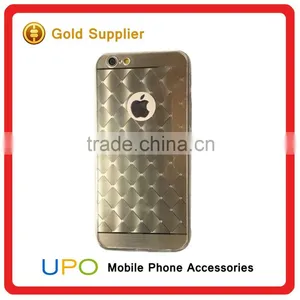 [UPO] 2016 New Products Electroplated Diamond Grid Pattern 3D TPU Bumper Mirror Mobile Cases for IPhone 6 thumbnail-1