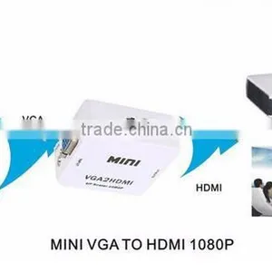 Mini VGA TO HDMI Converter , Vga2hdmi Converter Dengan With Audio 1080P 3D Projectors thumbnail-5