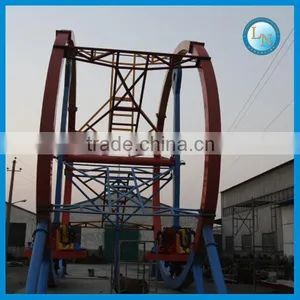 New Products From China! Thrilling Game Rides Ferris Wheel Ring Car for Sale thumbnail-3