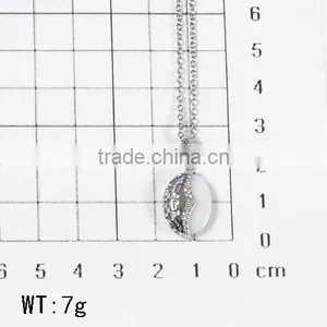 Guangzhou Biggest Wholesale Fashionable White Ceramics Micr-setting Diamonds Necklace thumbnail-2