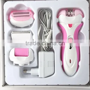 Kemei2531 New 4 in 1 Multi-function Women Shave Electric Epilator & Foot Care Callous Remover thumbnail-3
