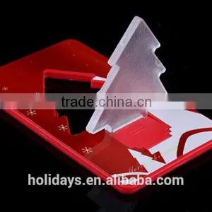 New Arrived Portable Pocket Christmas Tree LED Card Light Lamp thumbnail-5