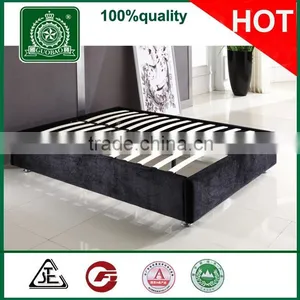 L9330 Hot Selling No Headboard All Colors KD Packing Simple Hotel Bedstead/slatted Bed Box thumbnail-1
