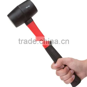 Plastic Mallet, Rubber Mallet Hammer Fiberglass Handle Rubber Mallet, 16-Ounce thumbnail-5