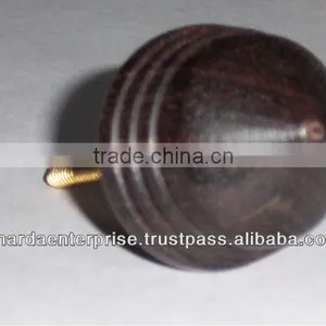 Plain Black Wooden Knob thumbnail-1