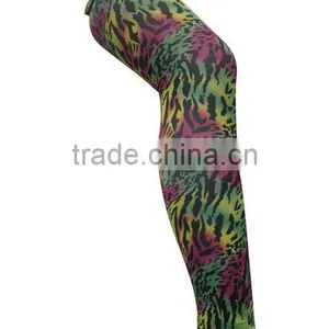 Ladies' Fashion Colourful Zebra-stripe Leggings thumbnail-1