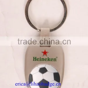 High Quality Custom Sliver Heart Shape Metal Key Chain thumbnail-3