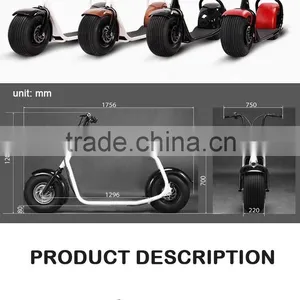 800W Electric Scooter City Mobility Seat Electric Motorcycle With 18*9.5inch Wheel thumbnail-1