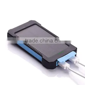 Waterproof 10000mah Mini Portable Solar Charger Cell Phone With Camping Light and Compass thumbnail-4