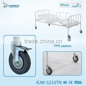 2 Function Adjustable Manual Hospital Double Bed Manufacturer thumbnail-3