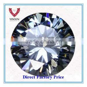 8.0mm White Color Round Cut Diamond Zirconia thumbnail-2
