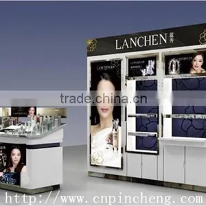 Elegant Wooden Cosmetic Store Wall Display Shelf and Showcase for Sale thumbnail-2
